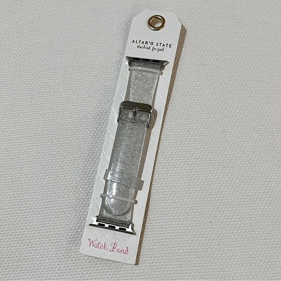 Clear Glitter Jelly Smart Watch Band - Brand New - Picture 1 of 7